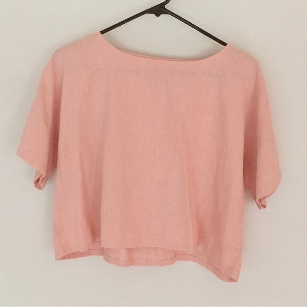 Me & Arrow drop shoulder tee pink cherry blossom